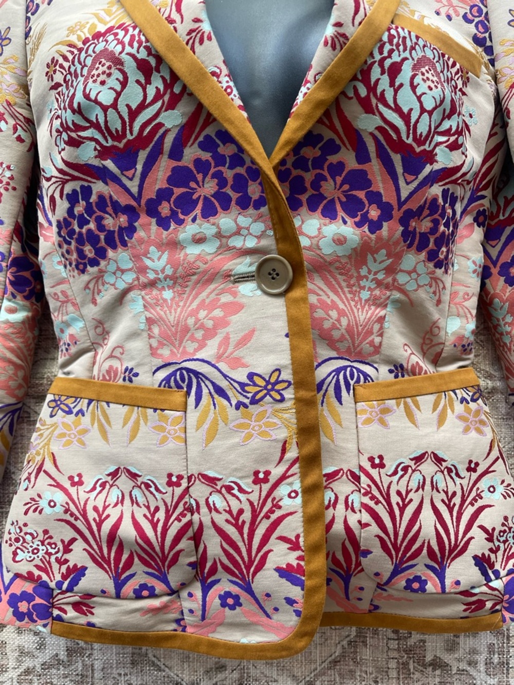 Etro Floral Embroidered Floral Blazer - Picture 7 of 12